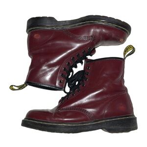 Dr. Martens Air Wair Boots BURGUNDY - Size US 11 Womens - US 10 Mens - 43 EUR